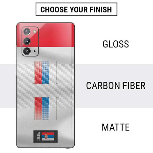 Serbia Soccer Flag Galaxy Note20 5G Skin