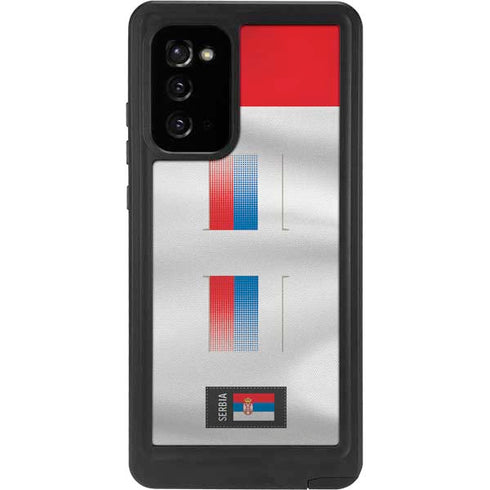 Serbia Soccer Flag Galaxy Note20 5G Waterproof Case