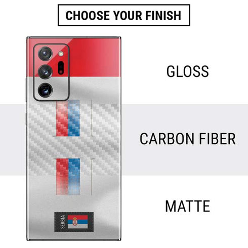 Serbia Soccer Flag Galaxy Note20 Ultra 5G Skin