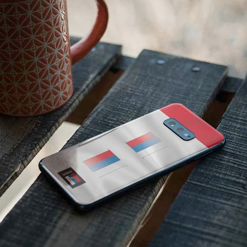 Serbia Soccer Flag Galaxy S10e Skin