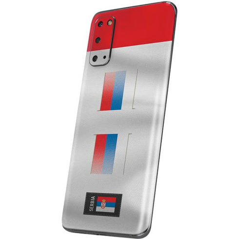 Serbia Soccer Flag Galaxy S20 Skin