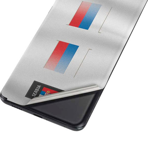 Serbia Soccer Flag Galaxy S21 5G Skin