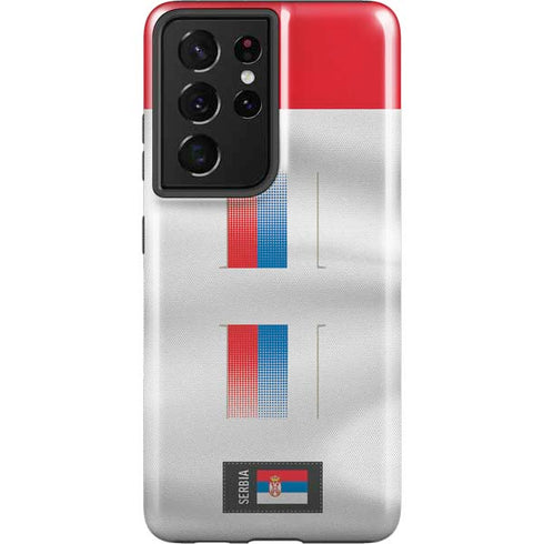 Serbia Soccer Flag Galaxy S21 Ultra 5G Pro Case