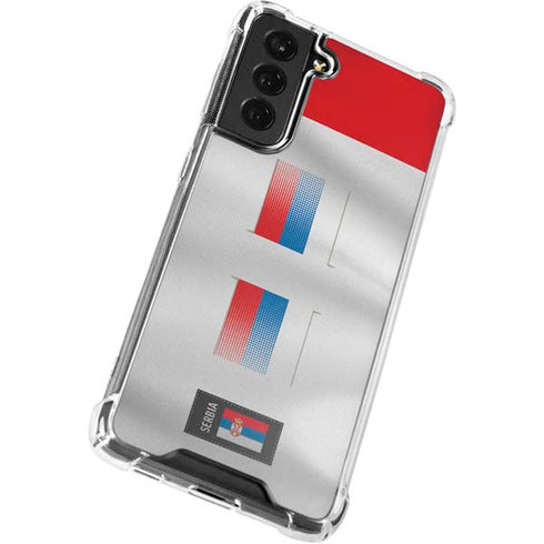 Serbia Soccer Flag Galaxy S22 Plus Clear Case