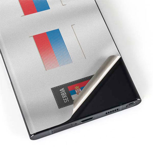 Serbia Soccer Flag Galaxy S22 Ultra Skin