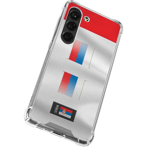 Serbia Soccer Flag Galaxy S23 Clear Case