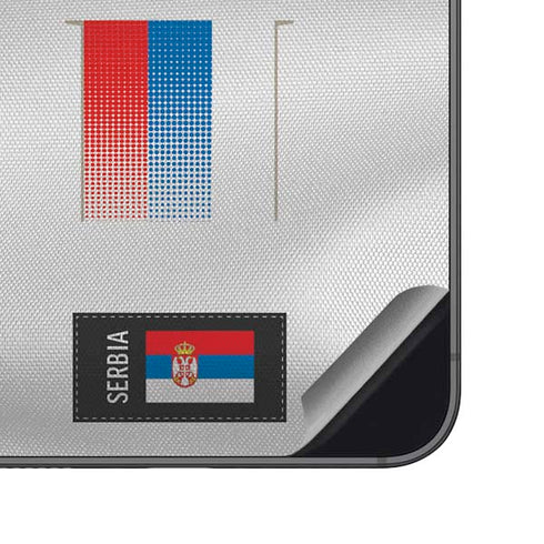 Serbia Soccer Flag Galaxy S23 FE Skin