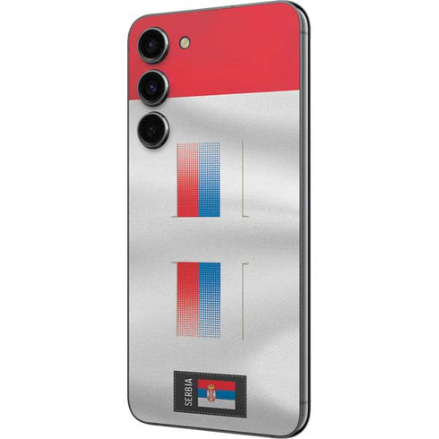 Serbia Soccer Flag Galaxy S23 Plus Skin