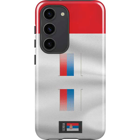 Serbia Soccer Flag Galaxy S23 Pro Case