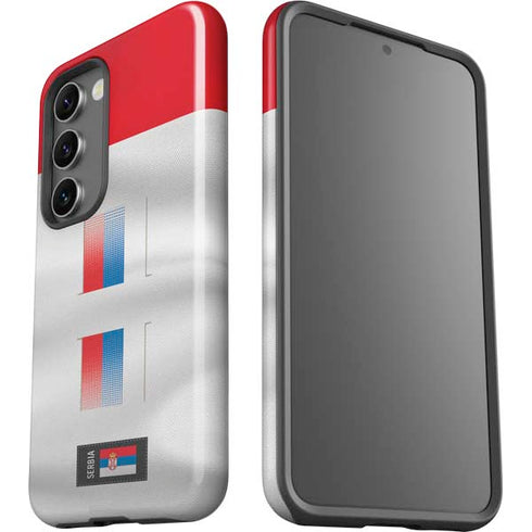 Serbia Soccer Flag Galaxy S23 Pro Case