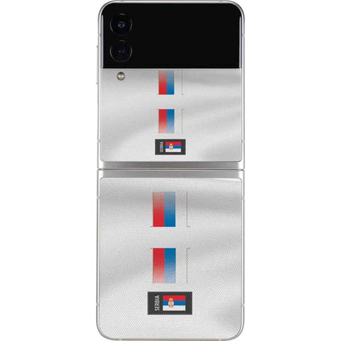 Serbia Soccer Flag Galaxy Z Flip3 5G Skin