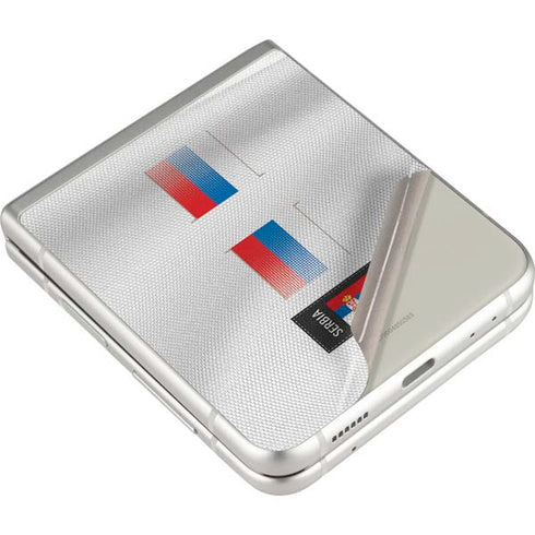 Serbia Soccer Flag Galaxy Z Flip3 5G Skin