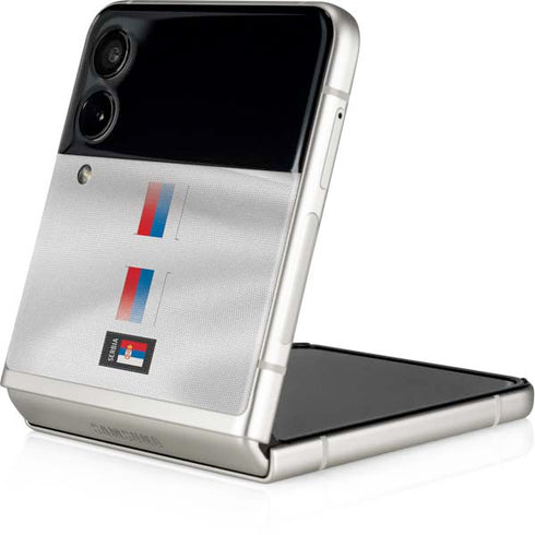 Serbia Soccer Flag Galaxy Z Flip4 5G Skin