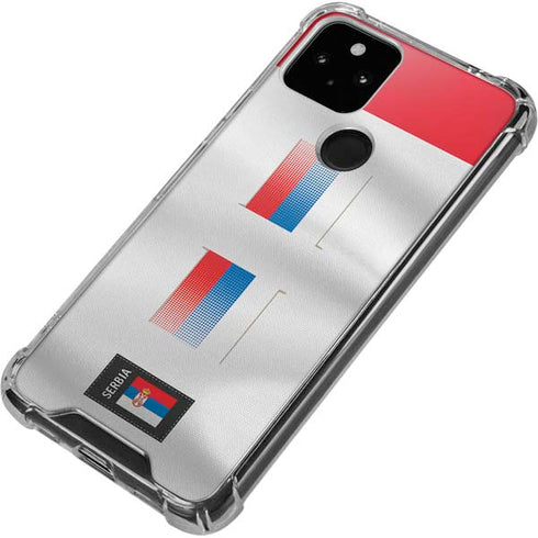 Serbia Soccer Flag Google Pixel 5a 5G Clear Case