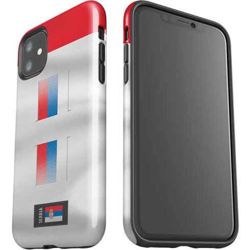 Serbia Soccer Flag iPhone 11 Impact Case