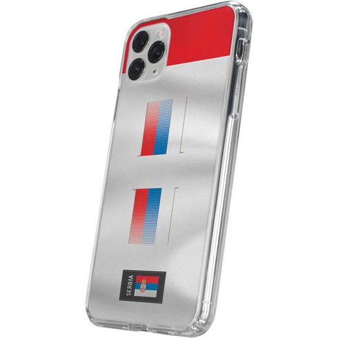 Serbia Soccer Flag iPhone 11 Pro Clear Case
