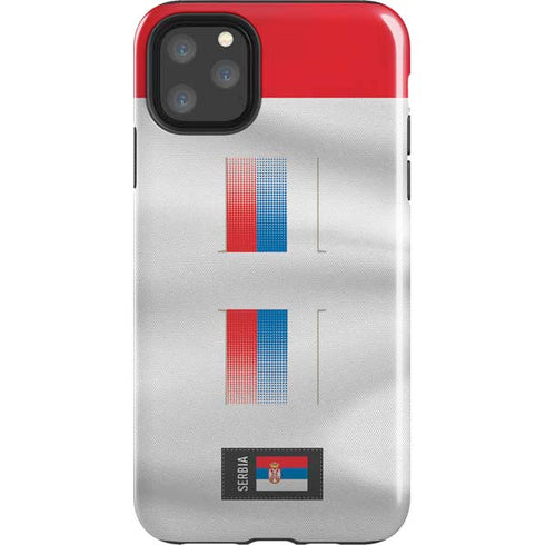 Serbia Soccer Flag iPhone 11 Pro Max Impact Case