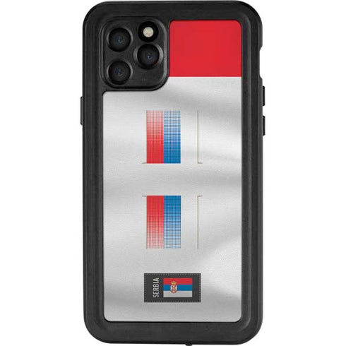 Serbia Soccer Flag iPhone 11 Pro Waterproof Case