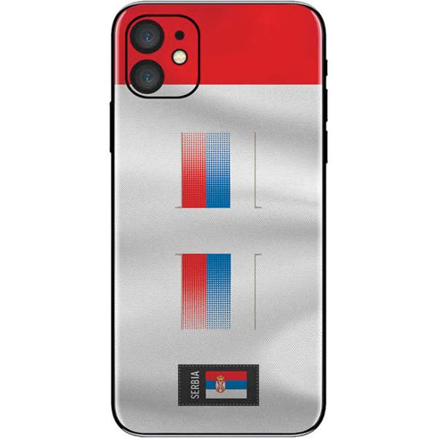 Serbia Soccer Flag iPhone 11 Skin