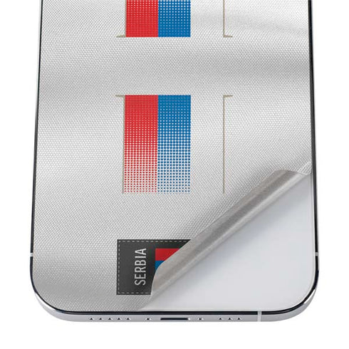 Serbia Soccer Flag iPhone 12 Pro Skin