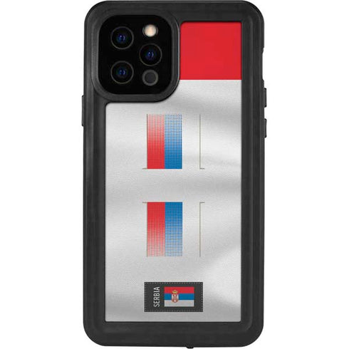 Serbia Soccer Flag iPhone 12 Pro Waterproof Case