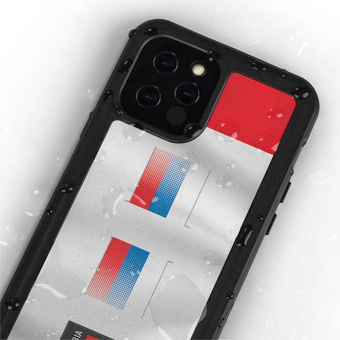 Serbia Soccer Flag iPhone 12 Pro Waterproof Case