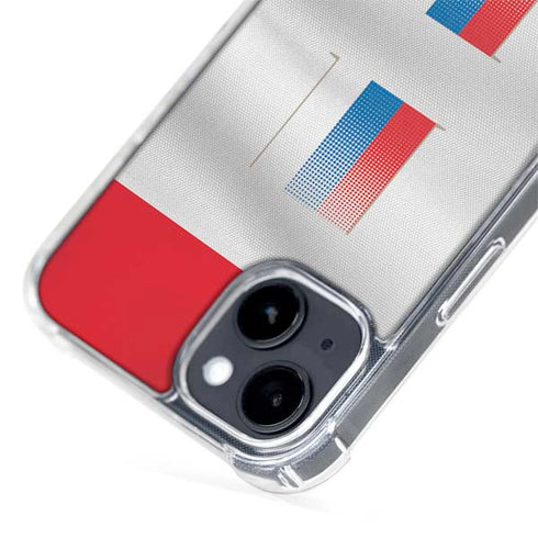 Serbia Soccer Flag iPhone 15 Plus MagSafe Case