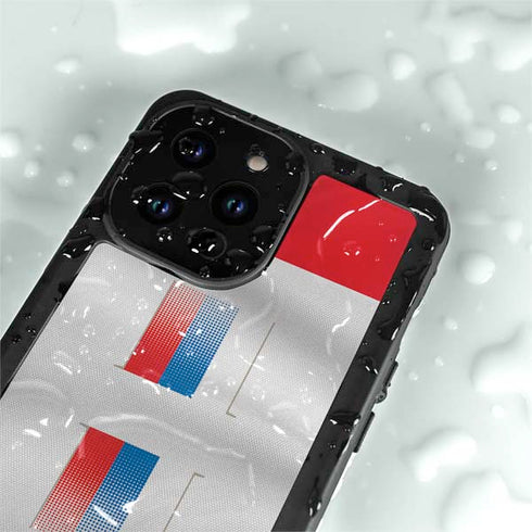 Serbia Soccer Flag iPhone 14 Pro Max Waterproof Case