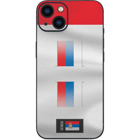 Serbia Soccer Flag iPhone 14 Skin