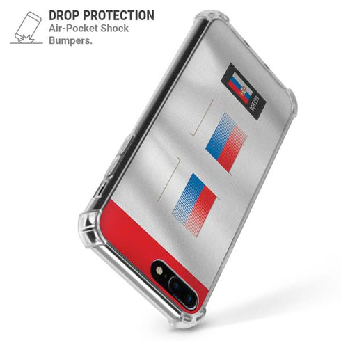 Serbia Soccer Flag iPhone 7/8 Plus Clear Case