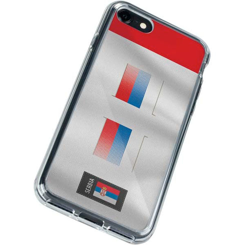 Serbia Soccer Flag iPhone SE (2nd & 3rd Gen) Clear Case