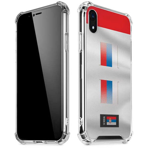 Serbia Soccer Flag iPhone XR Clear Case