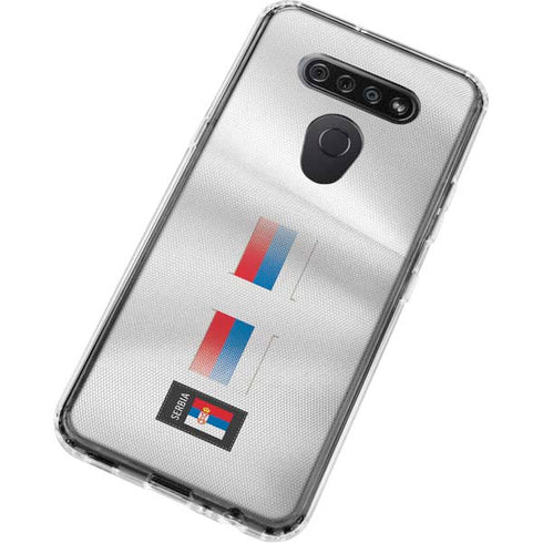 Serbia Soccer Flag LG K51/Q51 Clear Case