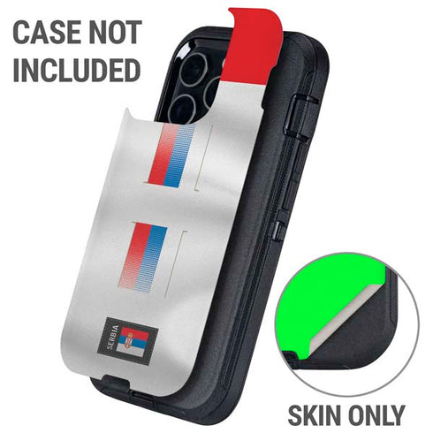 Serbia Soccer Flag Otterbox Defender iPhone Skin
