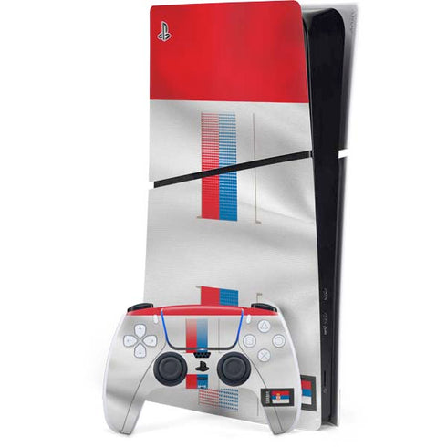 Serbia Soccer Flag PS5 Slim Digital Edition Bundle Skin