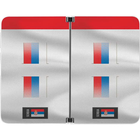 Serbia Soccer Flag Surface Duo Skin