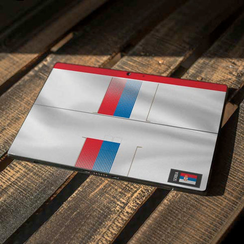 Serbia Soccer Flag Surface Pro 7 Skin
