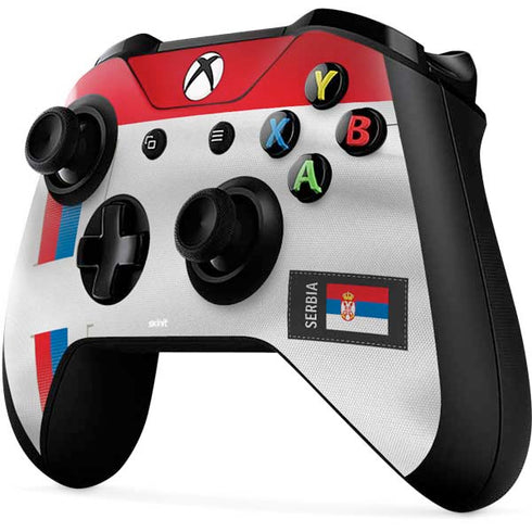 Serbia Soccer Flag Xbox One X Controller Skin
