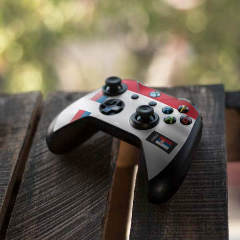 Serbia Soccer Flag Xbox One X Controller Skin