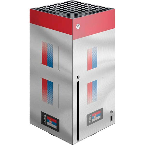 Serbia Soccer Flag Xbox Series X Console Skin
