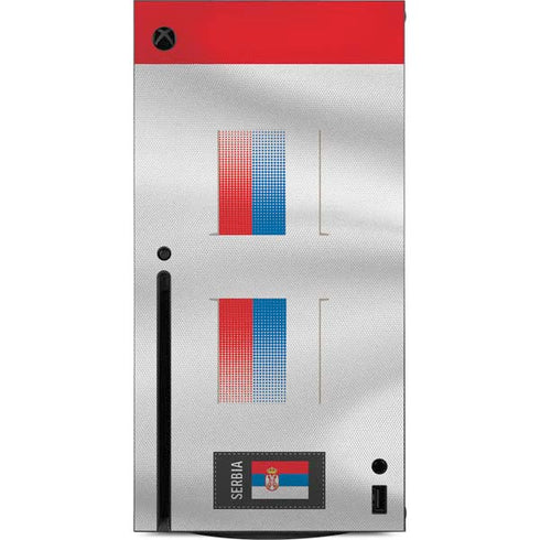 Serbia Soccer Flag Xbox Series X Console Skin
