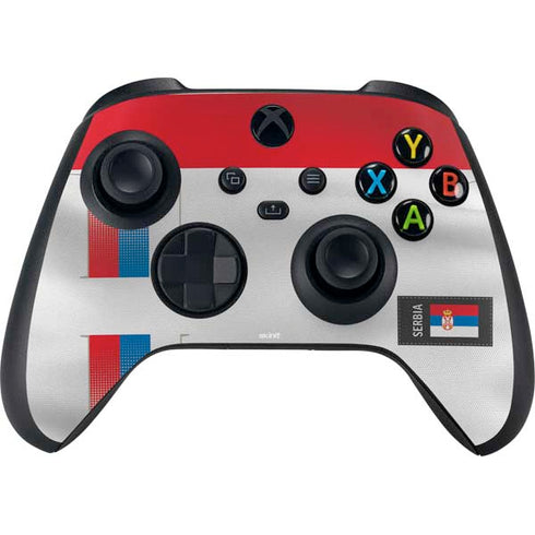 Serbia Soccer Flag Xbox Series X Controller Skin