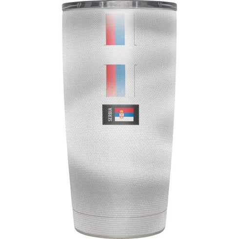 Serbia Soccer Flag Yeti 20oz Tumbler Skin