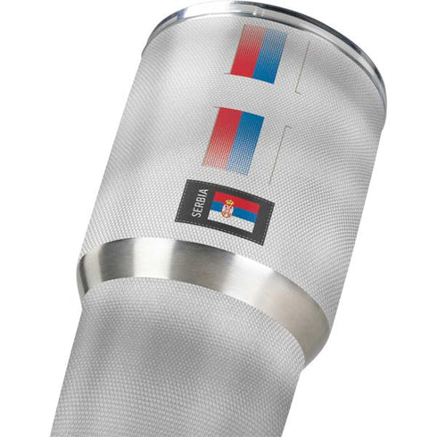 Serbia Soccer Flag Yeti 30oz Rambler Tumbler Skin