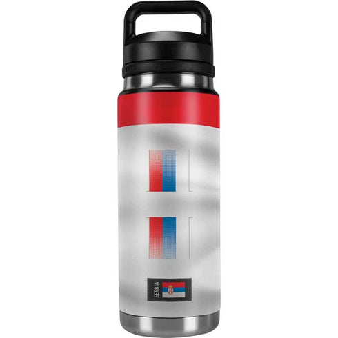 Serbia Soccer Flag YETI Rambler 26oz Bottle Skin