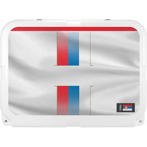 Serbia Soccer Flag YETI Tundra 35 Hard Cooler Skin