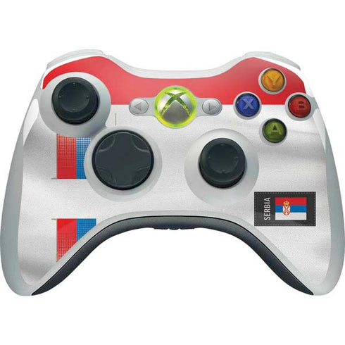 Serbia Soccer Flag Xbox 360 Wireless Controller Skin