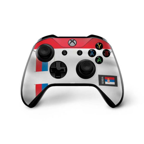Serbia Soccer Flag Xbox One X Controller Skin