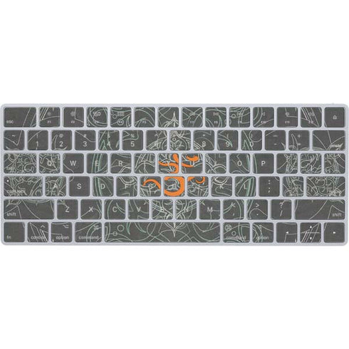Grey Serenity Magic Keyboard Skin