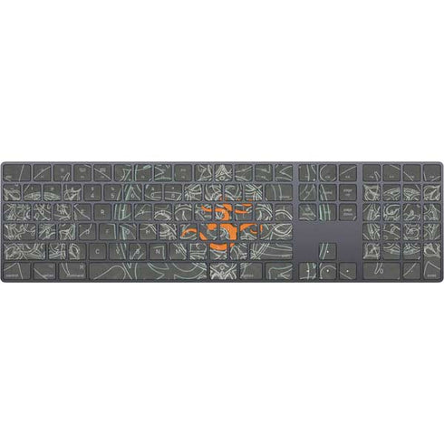 Grey Serenity Magic Keyboard with Numeric Keypad Skin